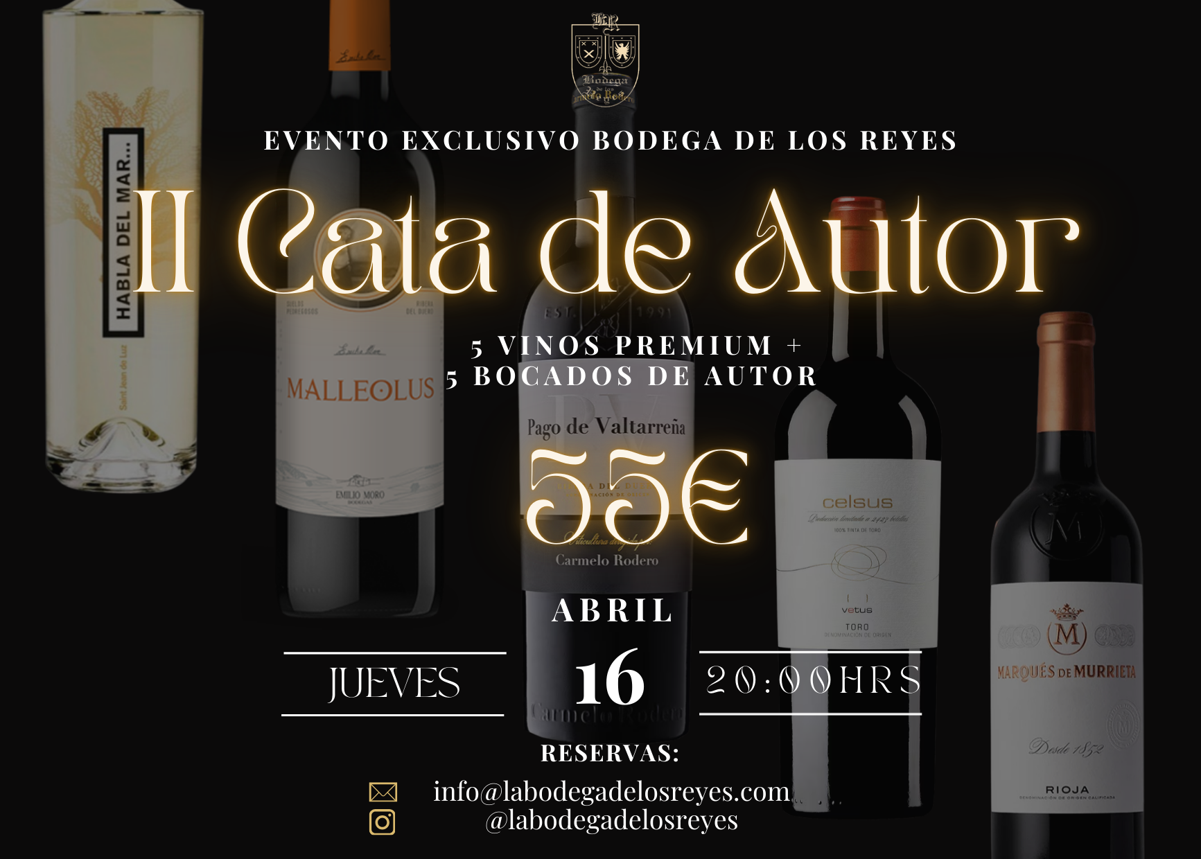Evento Exclusivo : Cata de Autor 16 de Abril (Sólo Socios)