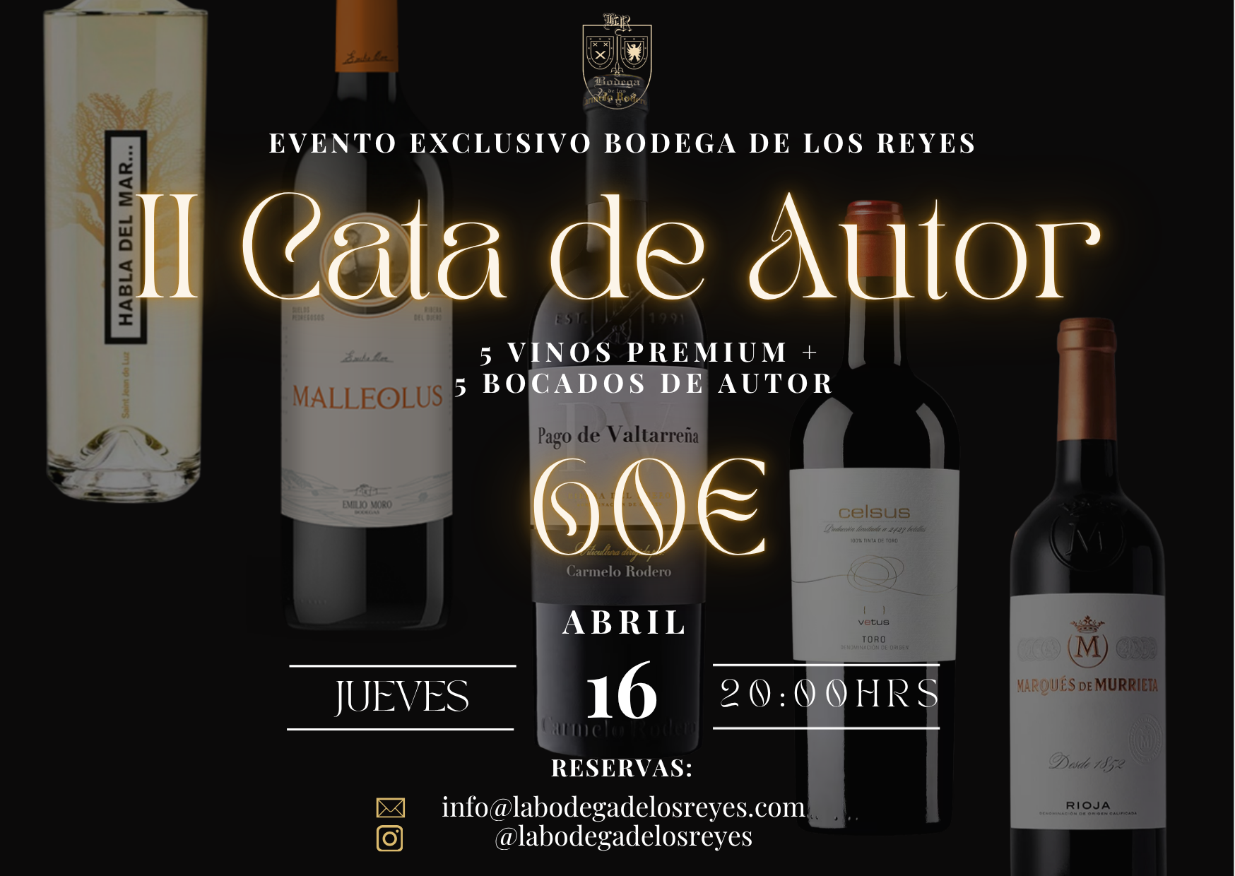 Evento Exclusivo : Cata de Autor 16 de Abril