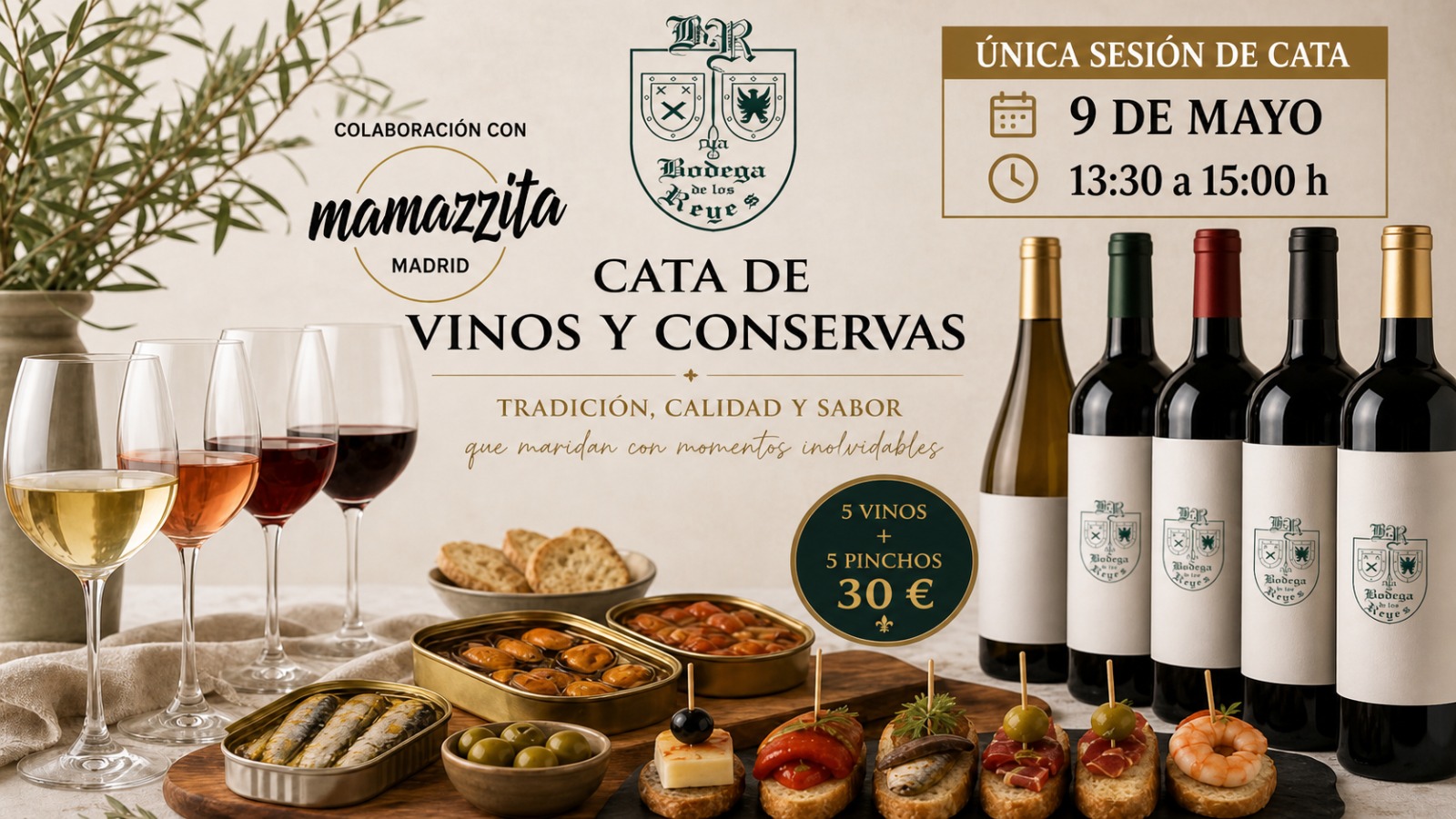 Cata de Conservas x Mamazzita Madrid by La Bodega de los Reyes