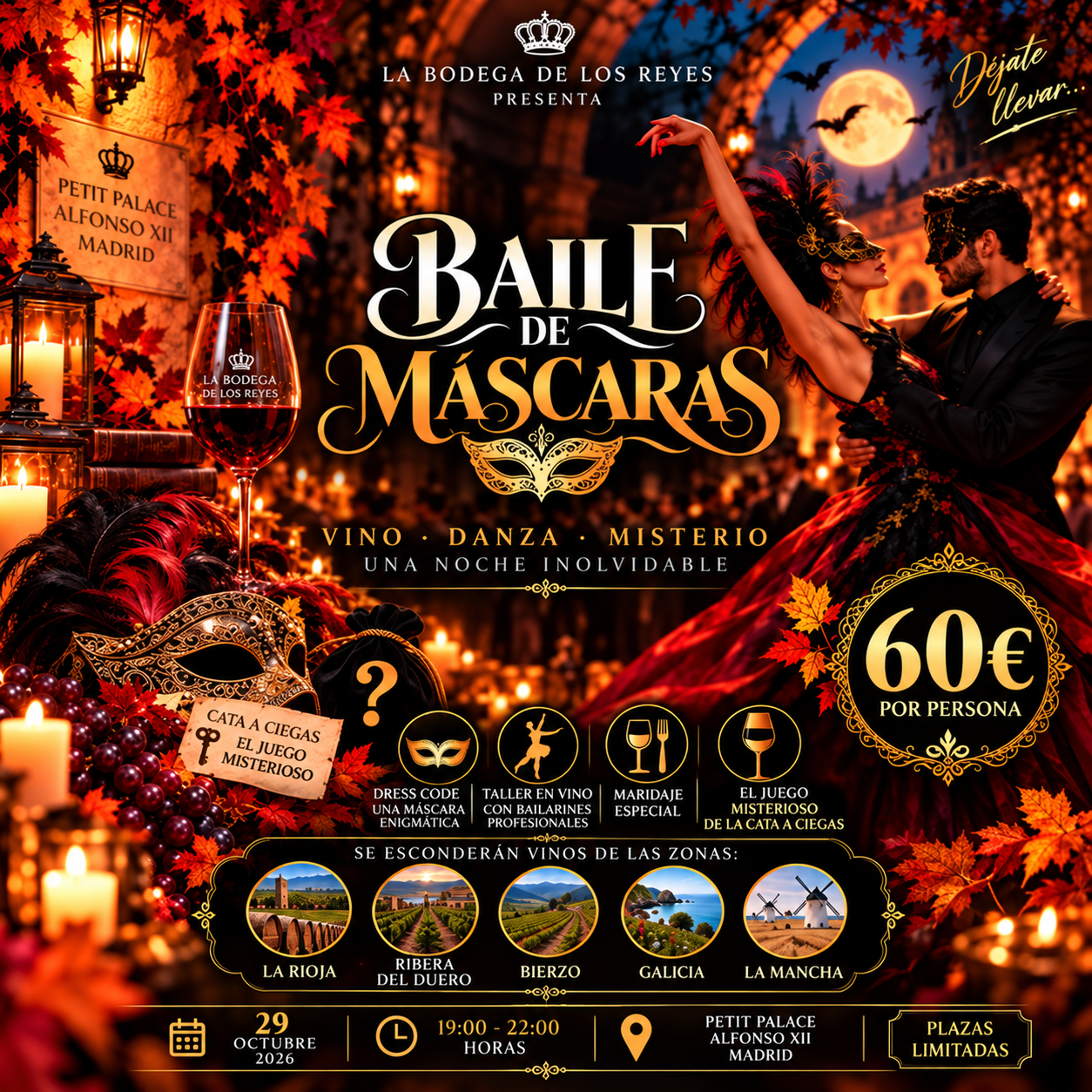 Baile de Máscaras con Cata Ciega